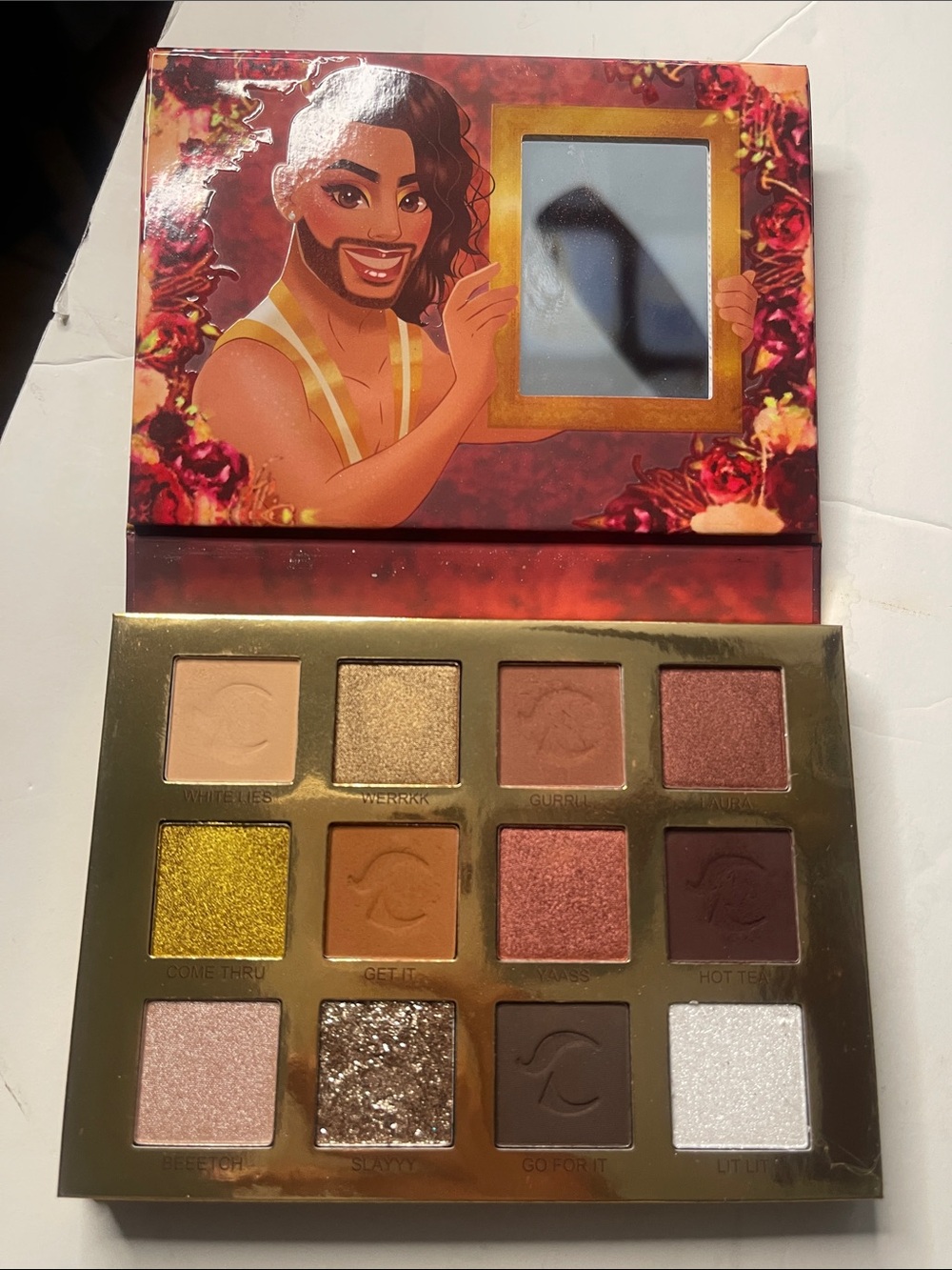 Gold & Warm Brown Eyeshadow Palette - Women Makeup